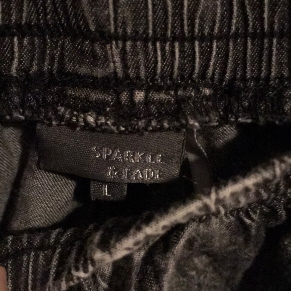 Urban Outfitters Black Acidwash cloth pants - Picture 3 of 4